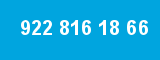 922 816 18 66 922 816 18 66